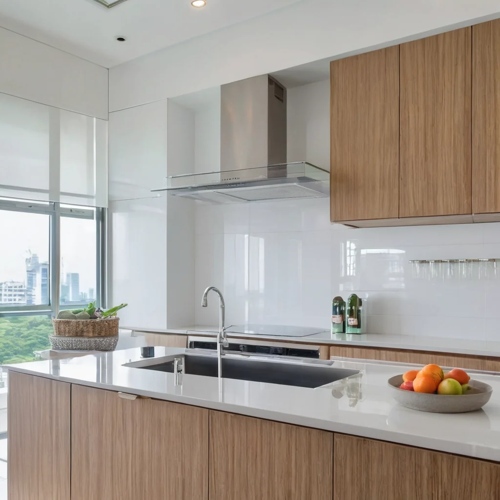 Sparkling clean modern kitchen